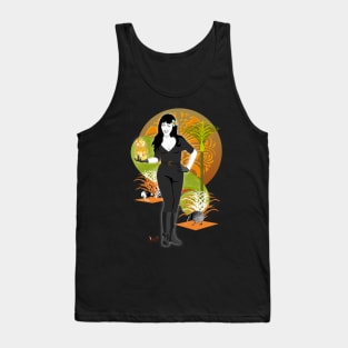 Tiki Tura Orange Tank Top